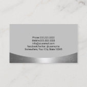 Bauunternehmer für Pflanze Visitenkarte (Rückseite)