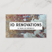 Bauunternehmer Handyman Paint Texture Visitenkarte (Rückseite)