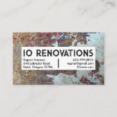 Bauunternehmer Handyman Paint Texture Visitenkarte (Vorderseite)