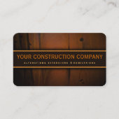 Bauunternehmer-Imitate Pine Wood Visitenkarte (Vorderseite)