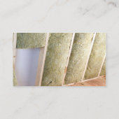 Bauunternehmer-Isolierung Visitenkarte (Rückseite)