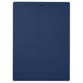 Bauunternehmer Navy Blau Gold Klemmbrett (Rückseite)