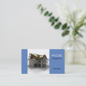 Bauunternehmer Visitenkarte (Stehend Vorderseite)