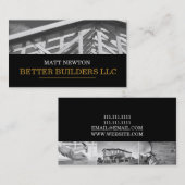 Bauunternehmer Visitenkarte (Vorne/Hinten)