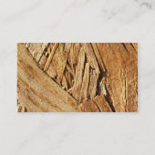 Bauunternehmer-Visitenkarte-Holz-Schwarzes Visitenkarte (Rückseite)