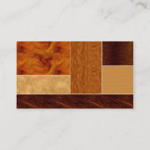 Bauunternehmer-Visitenkarte-Holz Visitenkarte (Rückseite)