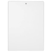 Bauunternehmer White Gold Klemmbrett (Rückseite)
