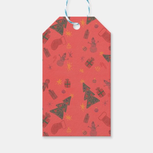 Bauverpackungspapier Geschenkanhänger (Vorderseite)