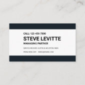 BauVisitenkarte - Downtown Skyline Visitenkarte (Rückseite)