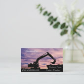 BauVisitenkarte Visitenkarte (Stehend Vorderseite)