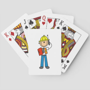 Bauvorarbeiter T-Shirts und Geschenke Spielkarten