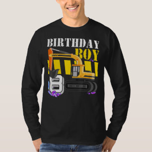 Bauwagen Ausgrabungswagen 8. Geburtstag Junge 8 Ye T-Shirt