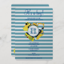 Bauwagen Baby Boy Baby Shower