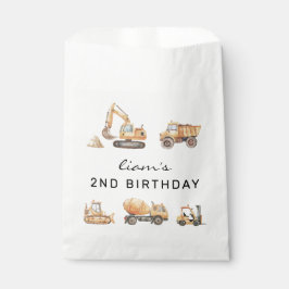 Bauwagen Birthday Moderne Minimal Geschenktütchen