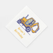Bauwagen Birthday Napkins Serviette (Ecke)