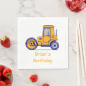 Bauwagen Birthday Napkins Serviette (Beispiel)