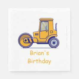 Bauwagen Birthday Napkins Serviette