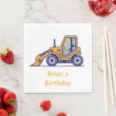 Bauwagen Birthday Napkins Serviette (Beispiel)