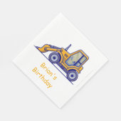 Bauwagen Birthday Napkins Serviette (Ecke)