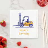 Bauwagen Birthday Napkins Serviette (Beispiel)