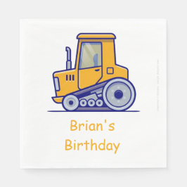 Bauwagen Birthday Napkins Serviette