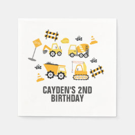 Bauwagen Birthday Napkins Serviette