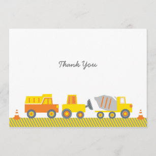 Bauwagen Dankeschön Karten