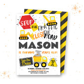 Bauwagen Einladung Geburtstagsparty