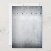 Bauwagen Einladung Geburtstagsparty (Rückseite)