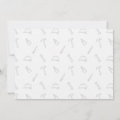 Bauwagen Einladung zum Geburtstag (Rückseite)