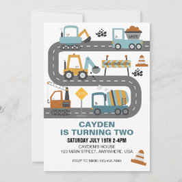 Bauwagen Einladung zum Geburtstag