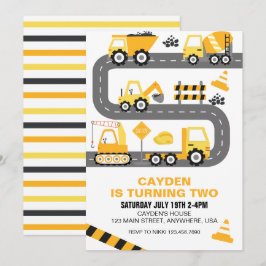 Bauwagen Einladung zum Geburtstag