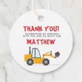 Bauwagen Geburtstag Geschenkanhänger (Rückseite)