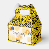 Bauwagen Geburtstag Geschenkschachtel (Rückseite)