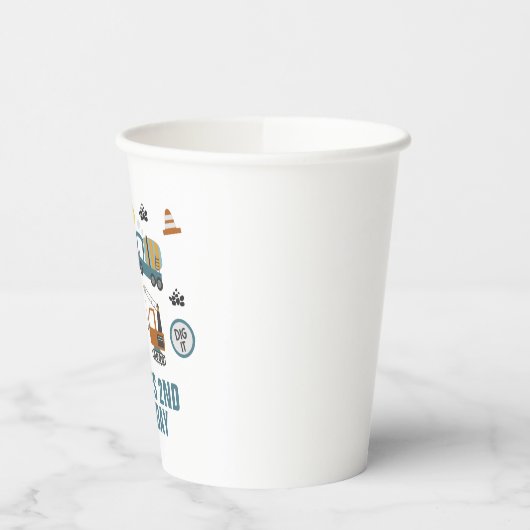 Bauwagen Geburtstag Pappbecher (Links)