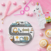 Bauwagen Geburtstag Pappteller (Party)