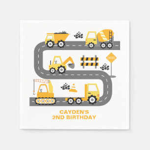 Bauwagen Geburtstag Serviette