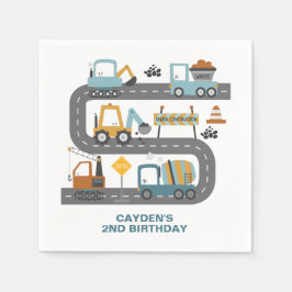 Bauwagen Geburtstag Serviette