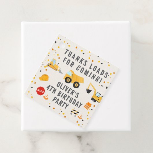 Bauwagen Geburtstagspartei Geschenkanhänger (Beispiel)