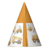 Bauwagen Geburtstagspartei Partyhütchen (Rückseite)
