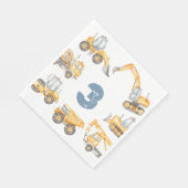 Bauwagen Geburtstagspartei Serviette (Ecke)