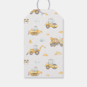 Bauwagen Geburtstagsparty Gefallen Tag Geschenkanhänger (Rückseite)