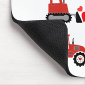 Bauwagen I Dig You Funny Kid Boy Kleinkind Mousepad (Ecke)