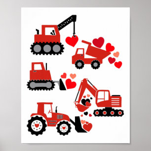 Bauwagen I Dig You Funny Kid Boy Kleinkind Poster