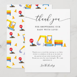 Bauwagen Kinderdusche Dankeskarte