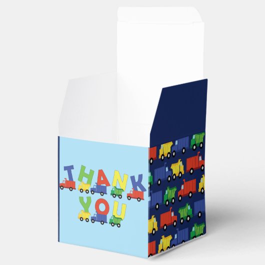 Bauwagen Kinderdusche Geschenkschachtel (Geöffnet)