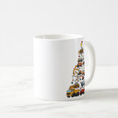 Bauwagen Lover Weihnachtsbaum Niedliche Weihnachte Kaffeetasse (VorderseiteRechts)