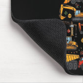 Bauwagen Lover Weihnachtsbaum Niedliche Weihnachte Mousepad (Ecke)