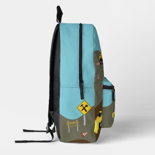 Bauwagen-Site-Thema Zurück zur Schule Bedruckter Rucksack (Links)