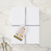 Bauwagen Vielen Dank für Ihre Unterstützung Tag Geschenkanhänger (Mit Garn)